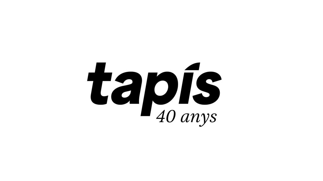 logo 40 anys tapís